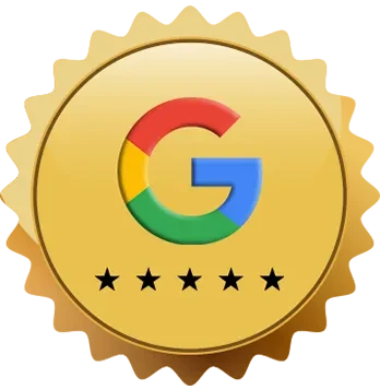 Google reviews star badge